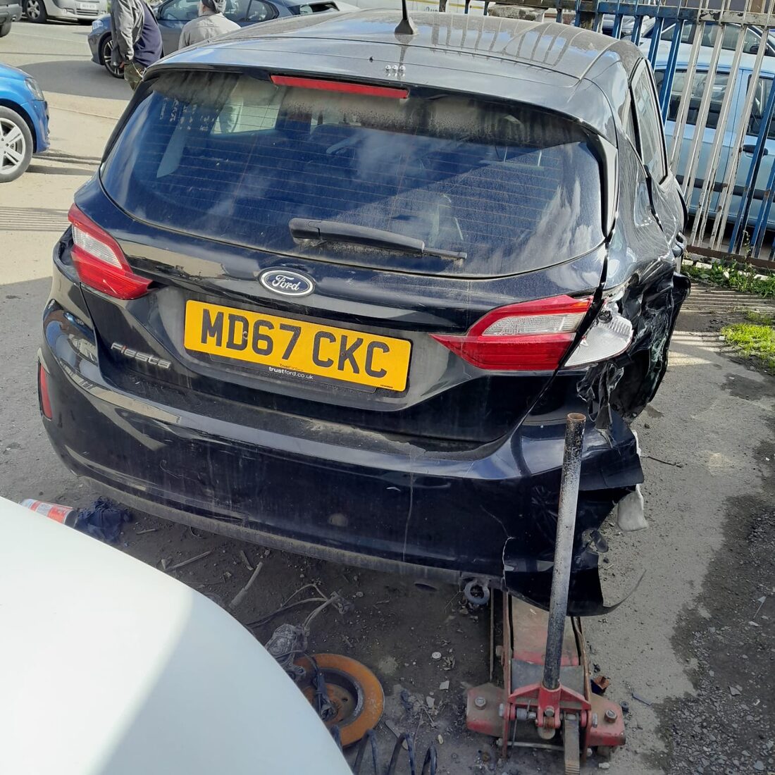 Black Ford Fiesta 1.0, breaking for parts